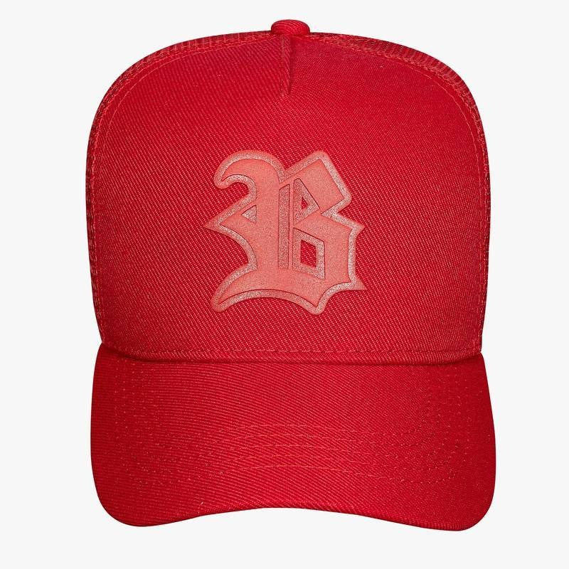 Blck Trucker Simple Red