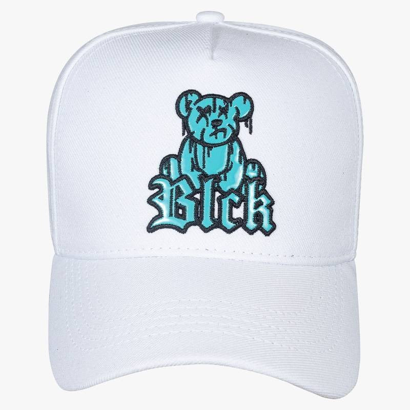 Blck Snapback White Bear Verniz Turquoise