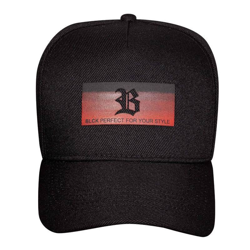 Blck Snapback Black Degrade Red .