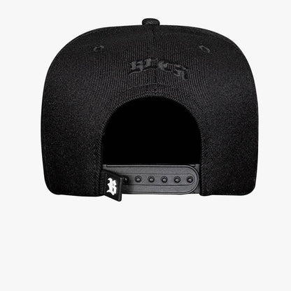 Snapback Brim Flat Snake Black Matte