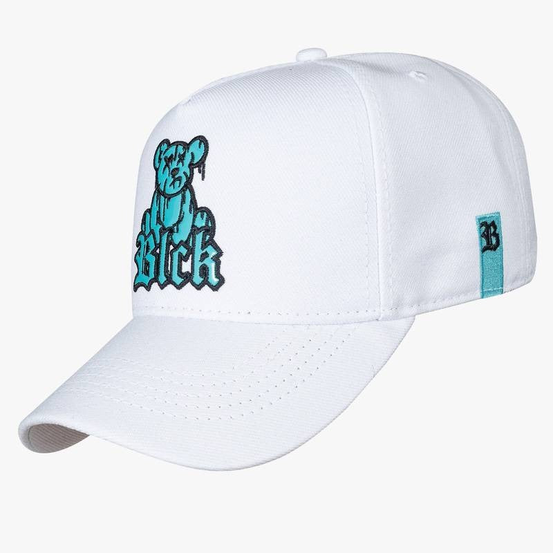 Snapback White Bear Verniz Turquoise