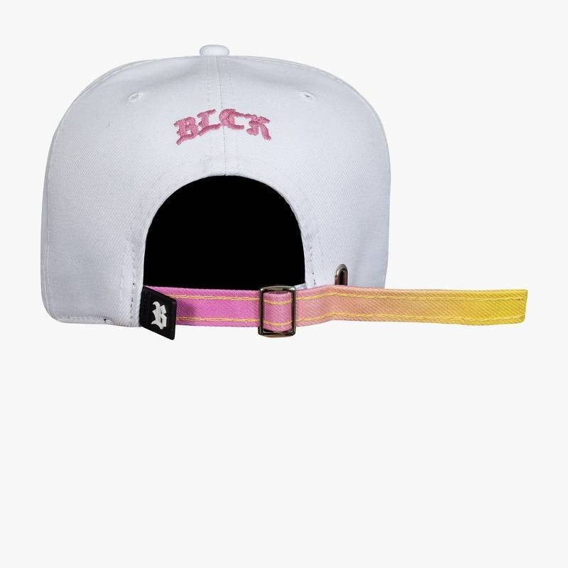 Strapback White Gradient Logo Yellow/Pink